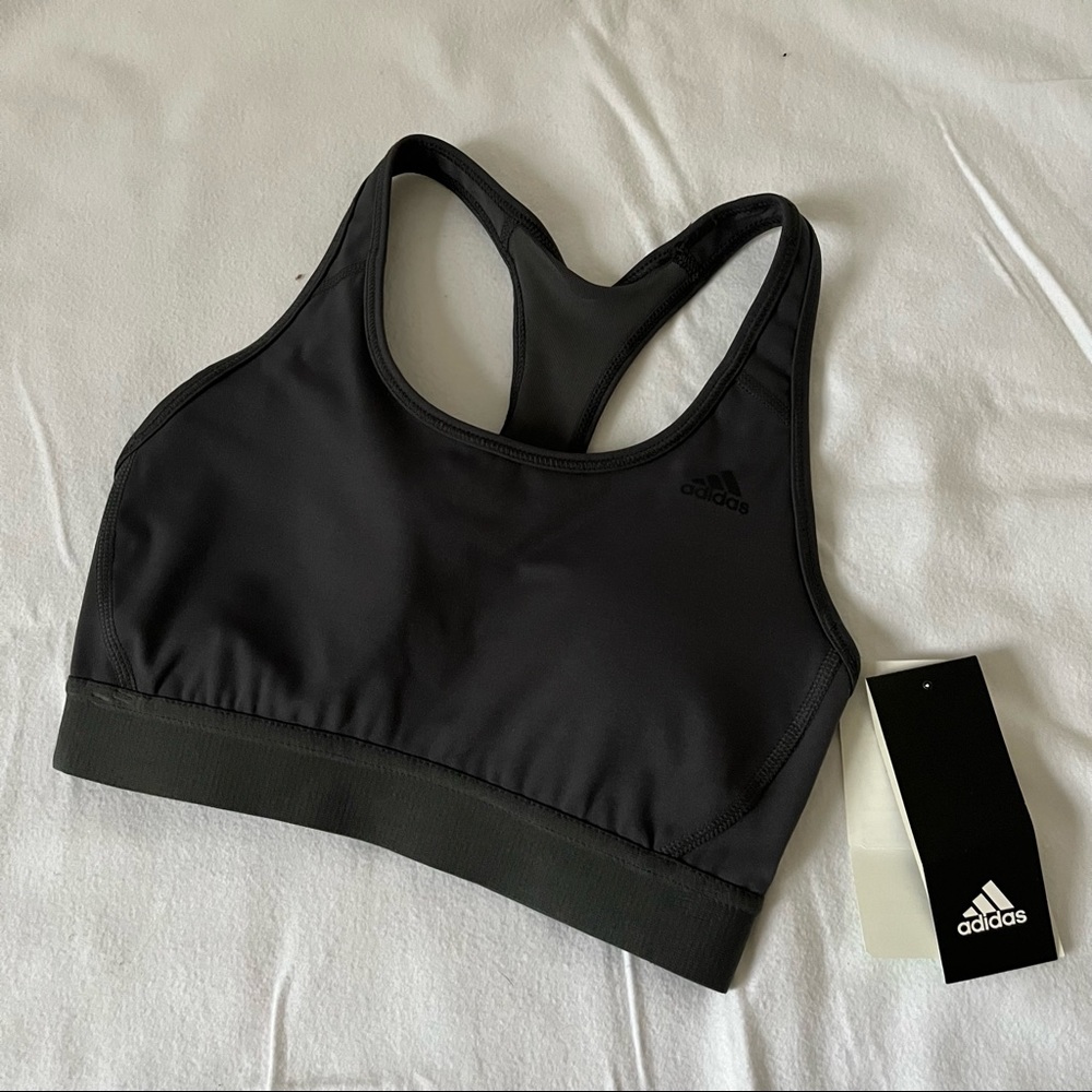NWT Adidas Padded Black Sports Bra
